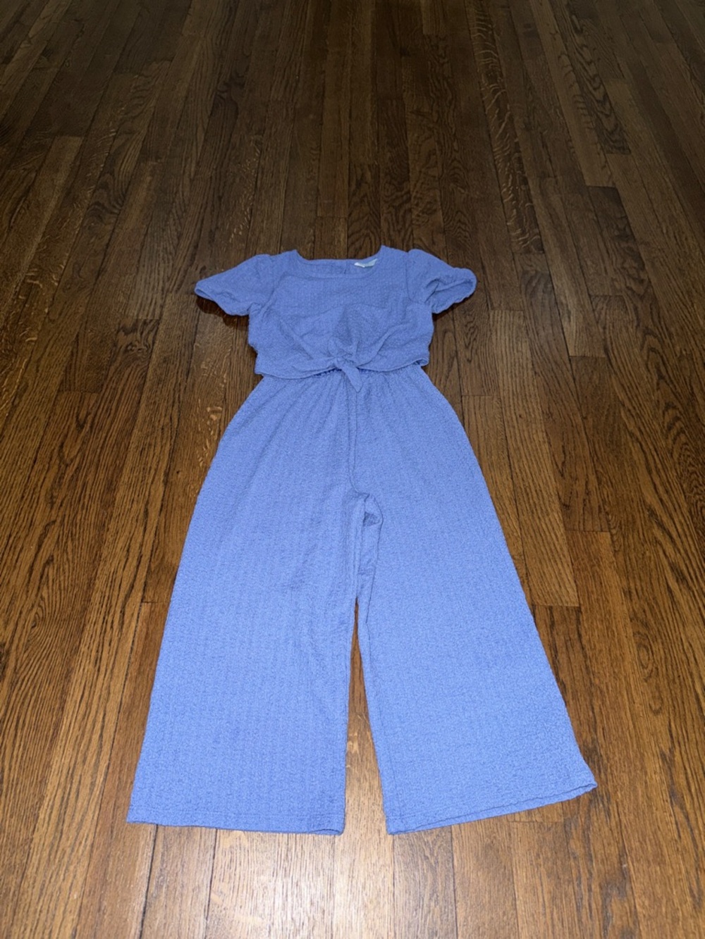 Primark Lavender Short-Sleeve Wide-Leg Jumpsuit